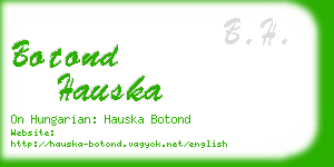 botond hauska business card